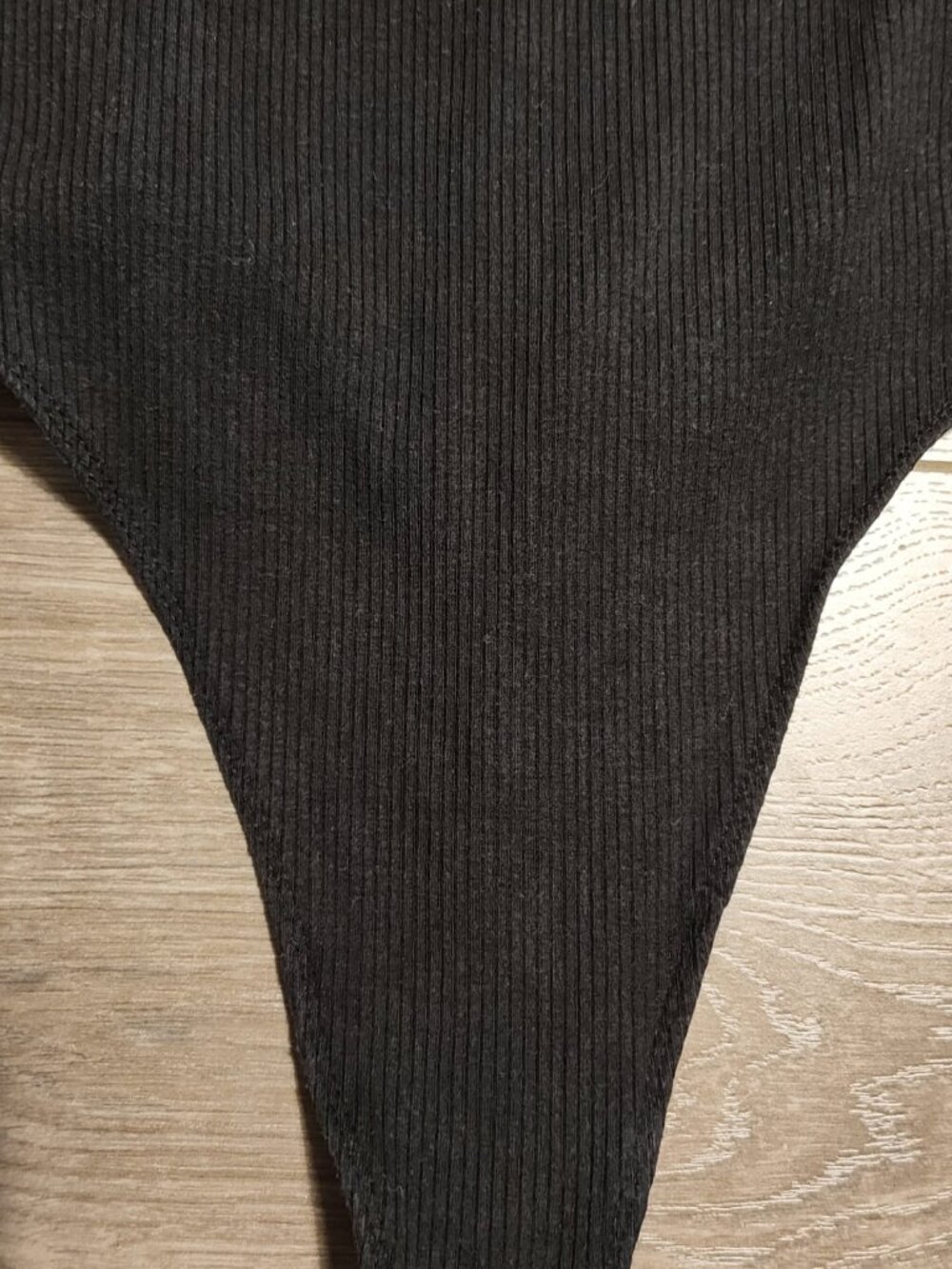 Aritzia Sunday Best Ribbed Ruffle-Strap Bodysuit Size S - Picture 4 of 4